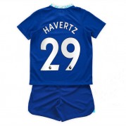 Chelsea Barn 2022-23 Draktsett fotball Kai Havertz 29 Hjemmedrakter Kortermet..